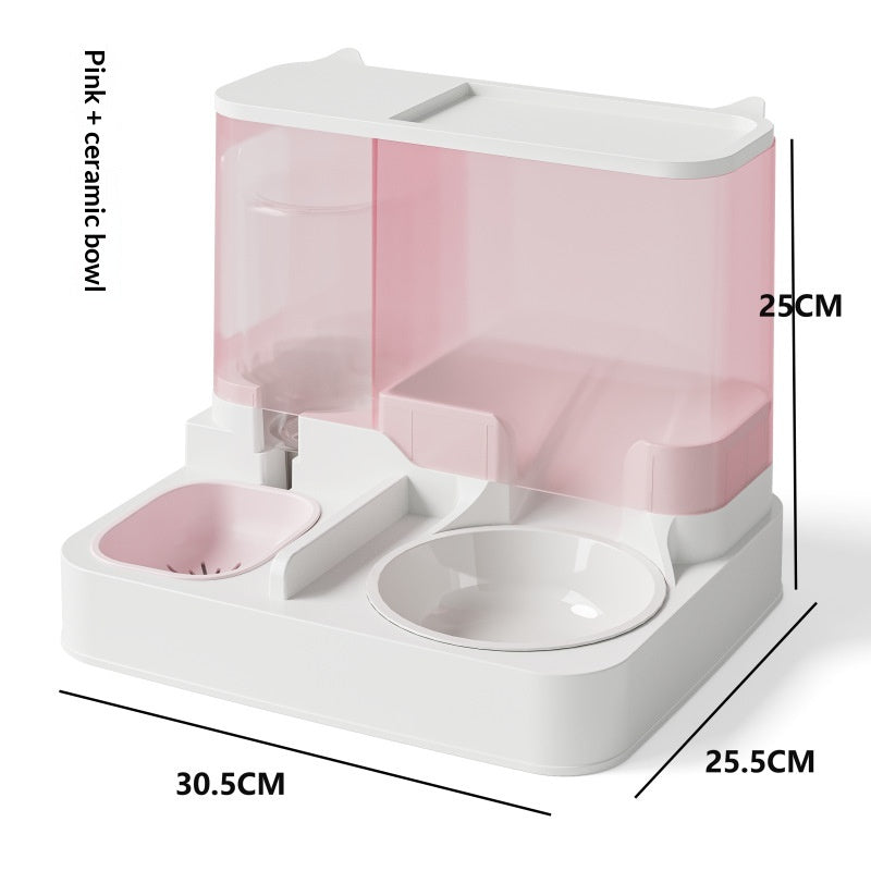Futter- und Wasserspender-Kombination