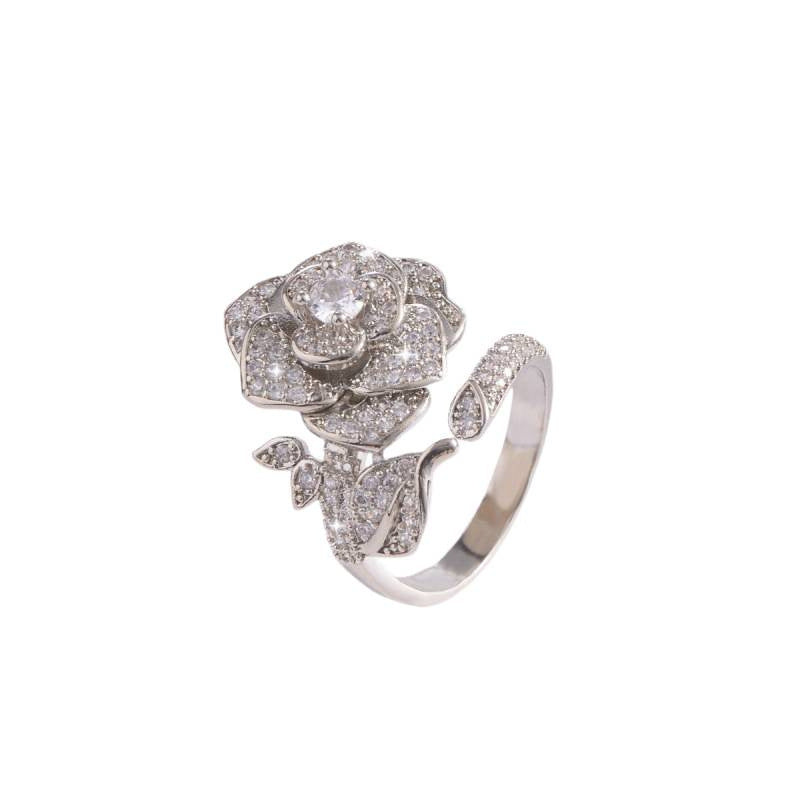Camellien-Stein-Offenring – Bild 1 | LuxeStyle