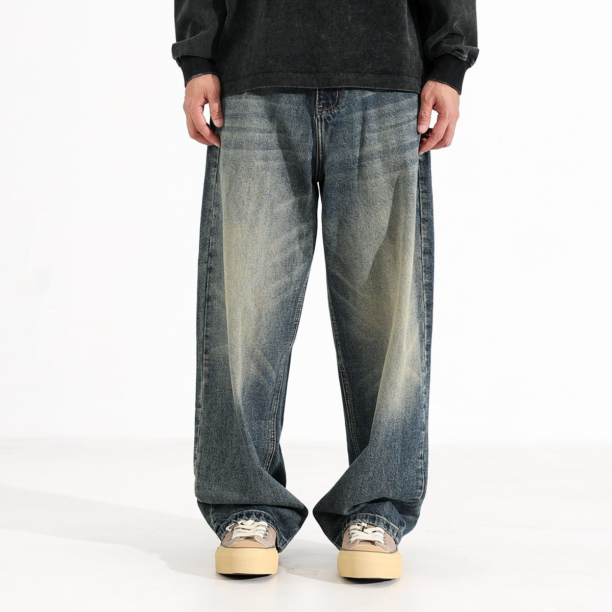 American Retro Loose Fit Jeans für Herren