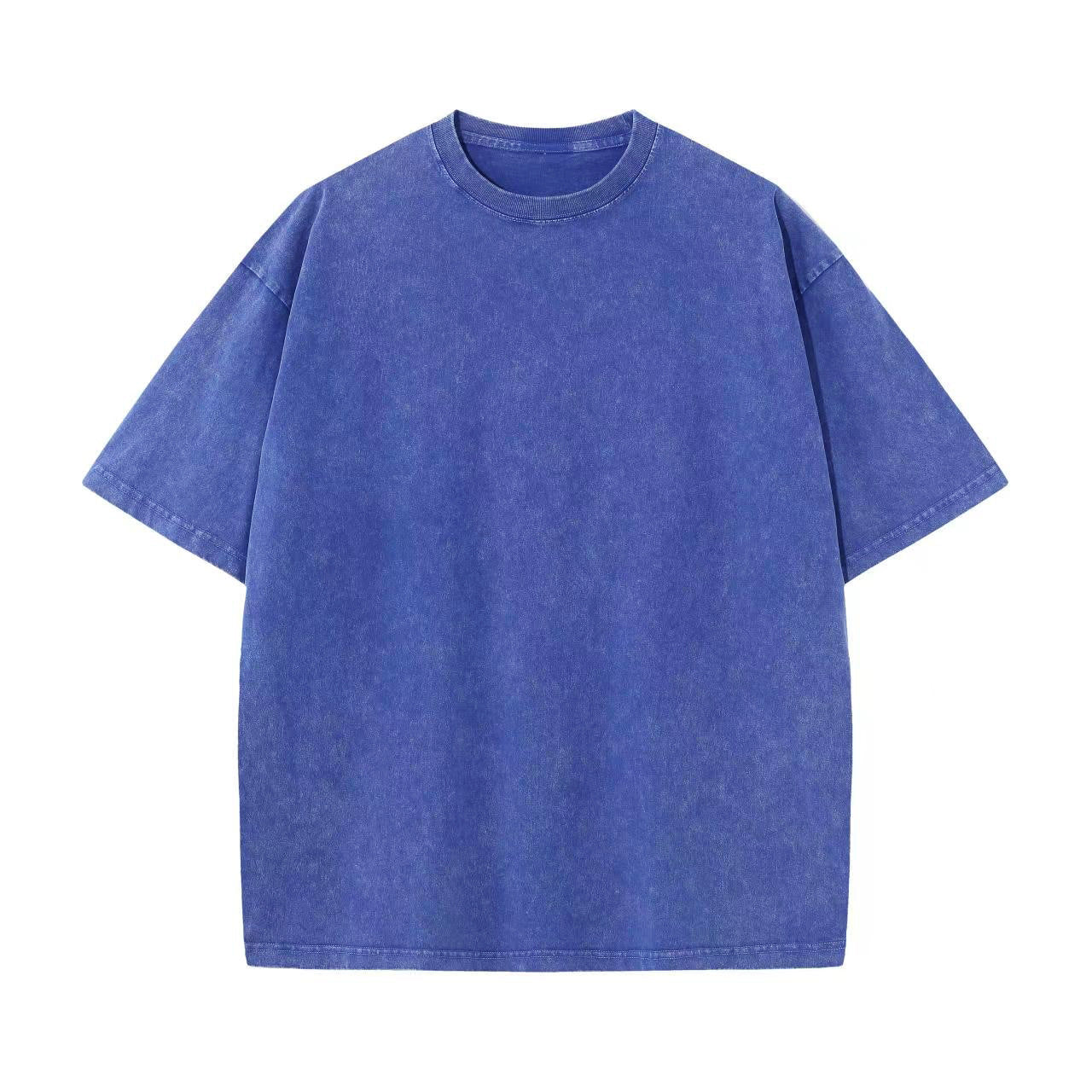 Unisex Baumwoll T-Shirt mit überschnittenen Ärmeln – Ansicht 4