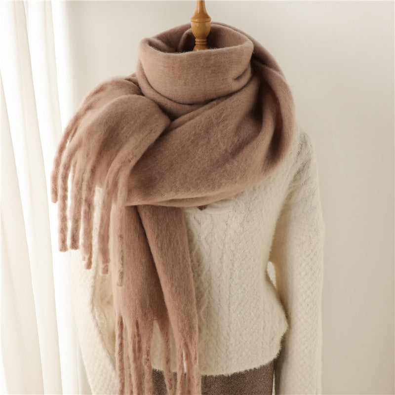 Winterthermal-Schal mit langen Pompons – Bild 9 | LuxeStyle