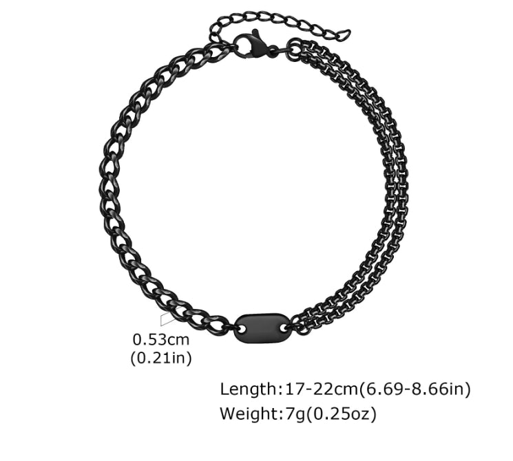 Personalisierbares Rund-Anhänger-Armband – Bild 2 | LuxeStyle