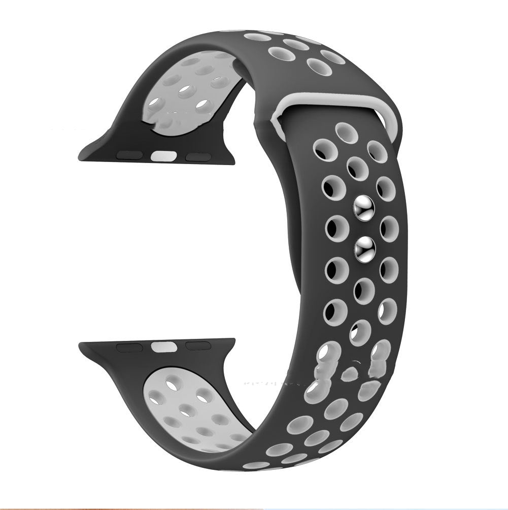 Zweifarbiges Silikonarmband für Apple Watch – Ansicht 8