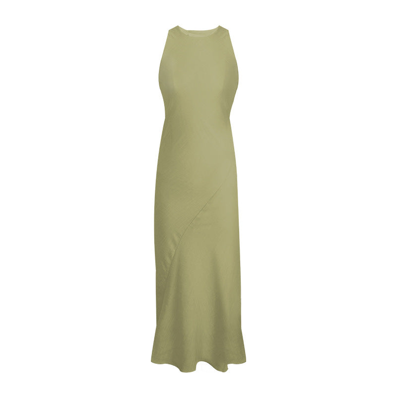 Elegantes ärmelloses Midi-Kleid mit A-Linie