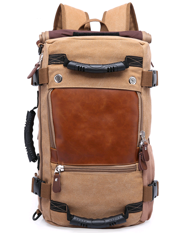 Grosser Canvas-Rucksack für Männer – Bild 3 | LuxeStyle