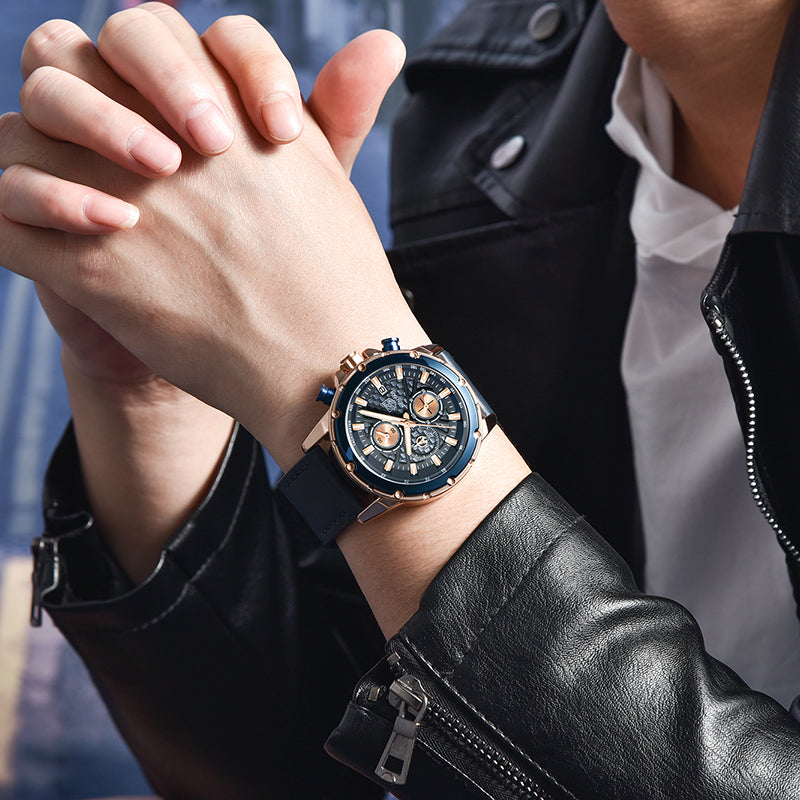 Multifunktions-Herrenuhr mit Quarzwerk | LuxeStyle