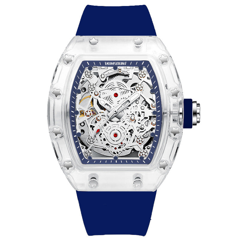 Mechanische Herrenuhr mit Silikonarmband – Bild 9 | LuxeStyle