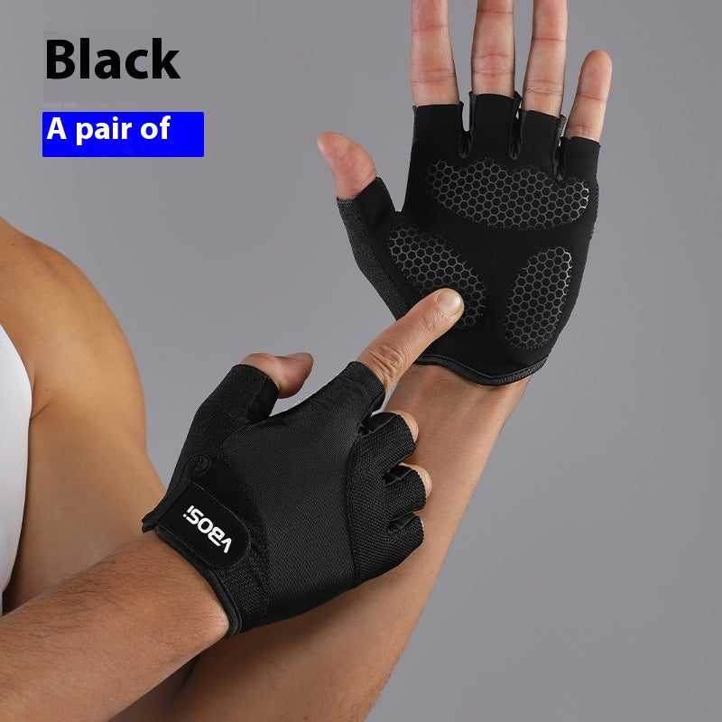 Halbfinger-Fitnesshandschuhe für Krafttraining