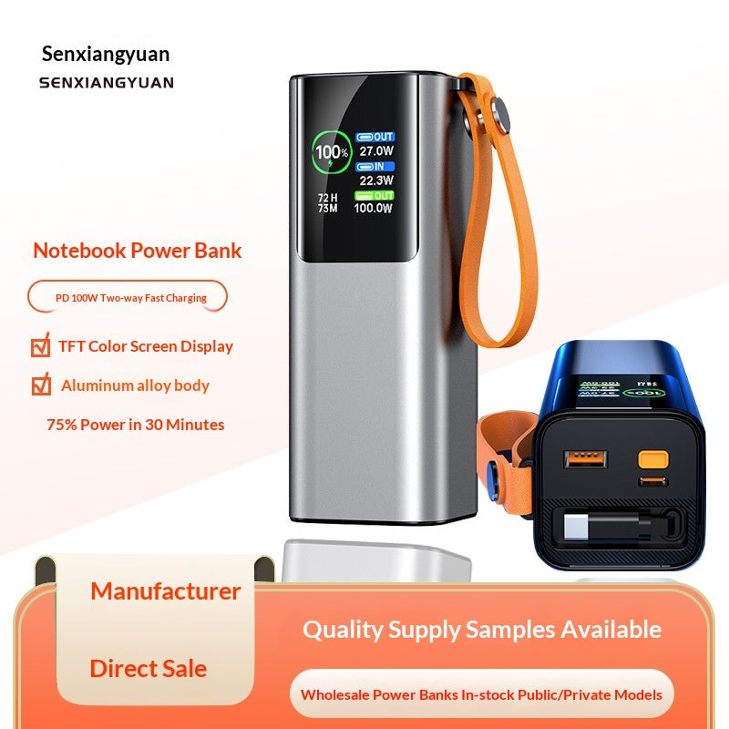 High-Power Powerbank mit Farbdisplay