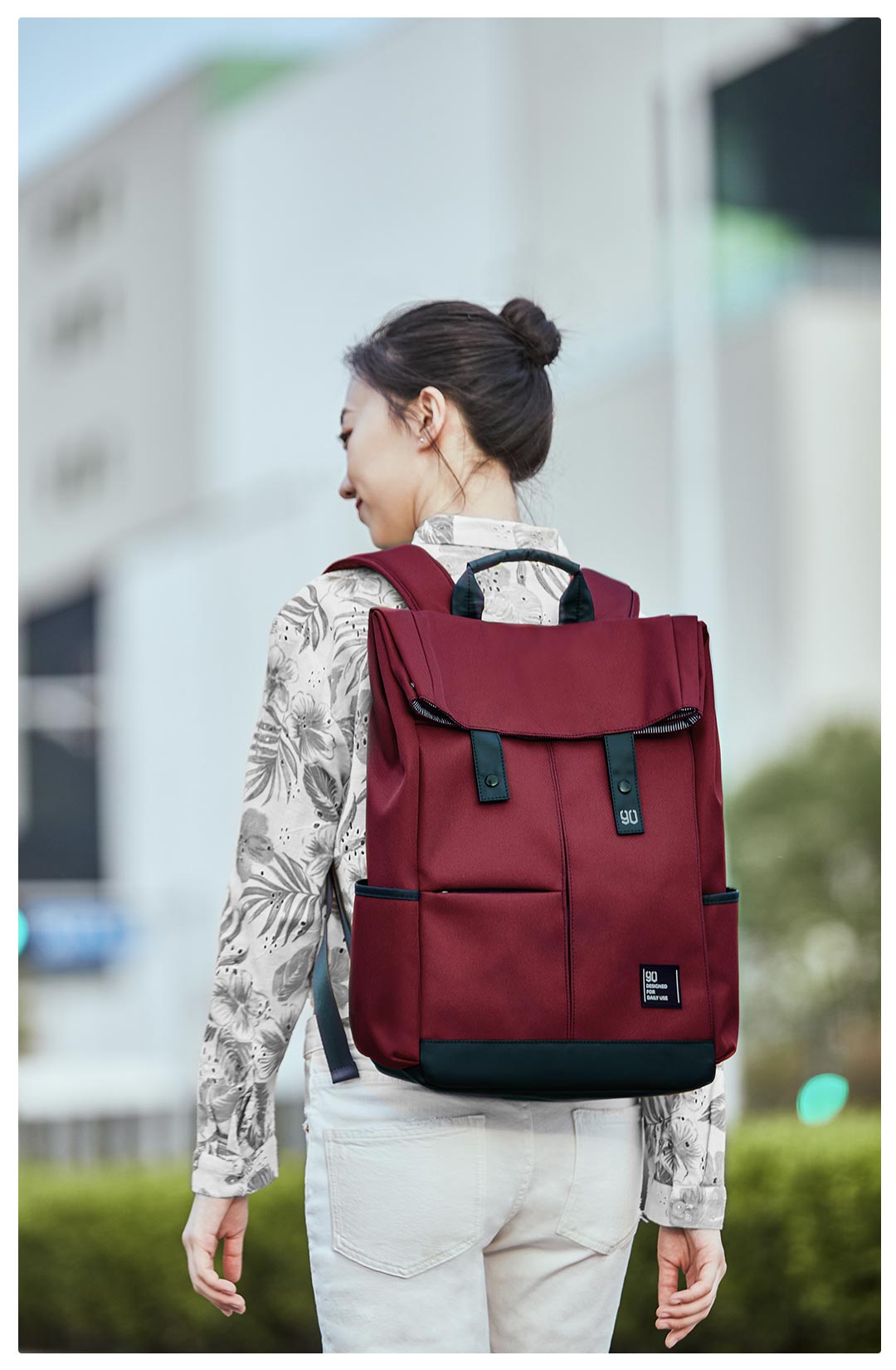 Unifarbener Laptop-Rucksack – Bild 5 | LuxeStyle