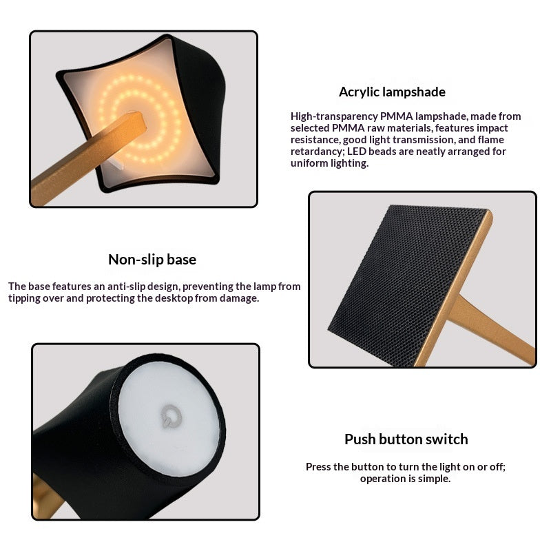 Dimmbarer wiederaufladbarer Tischlampe – Bild 6 | LuxeStyle