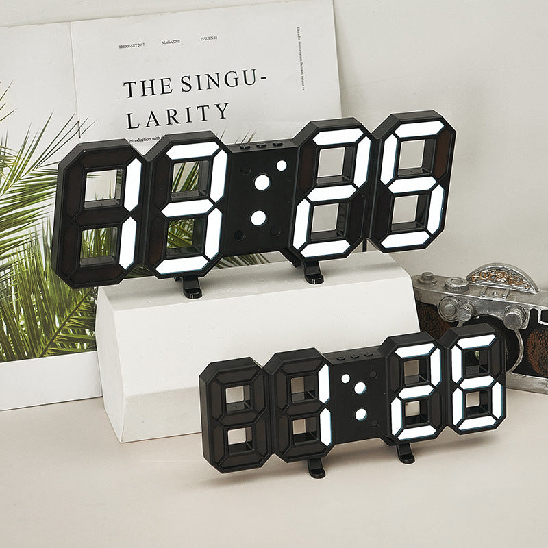 3D LED Wanduhr mit Fernbedienung – Bild 3 | LuxeStyle