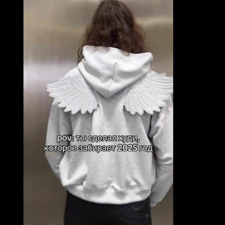 Kapuzenpullover mit Engelsflügeln