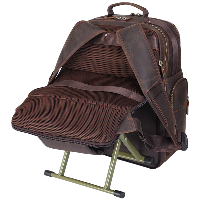Leder-Reise-Rucksack für 17-Zoll-Laptop – Bild 2 | LuxeStyle