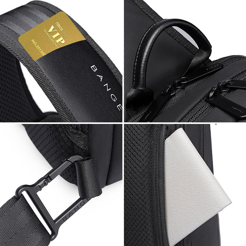 USB-Brusttasche aus Oxford-Stoff | LuxeStyle
