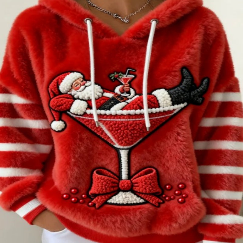 Weihnachts-Hoodie mit 3D-Print