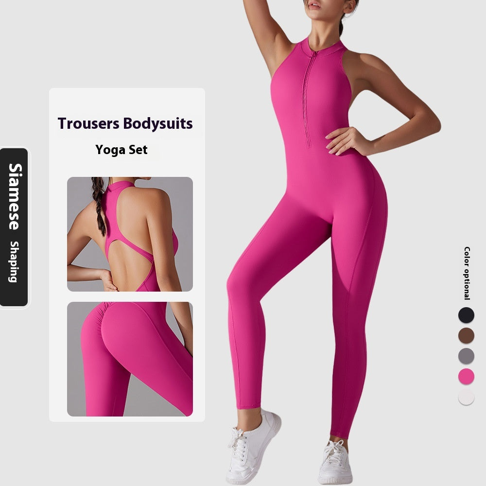 Sportlicher Jumpsuit mit Formeffekt
