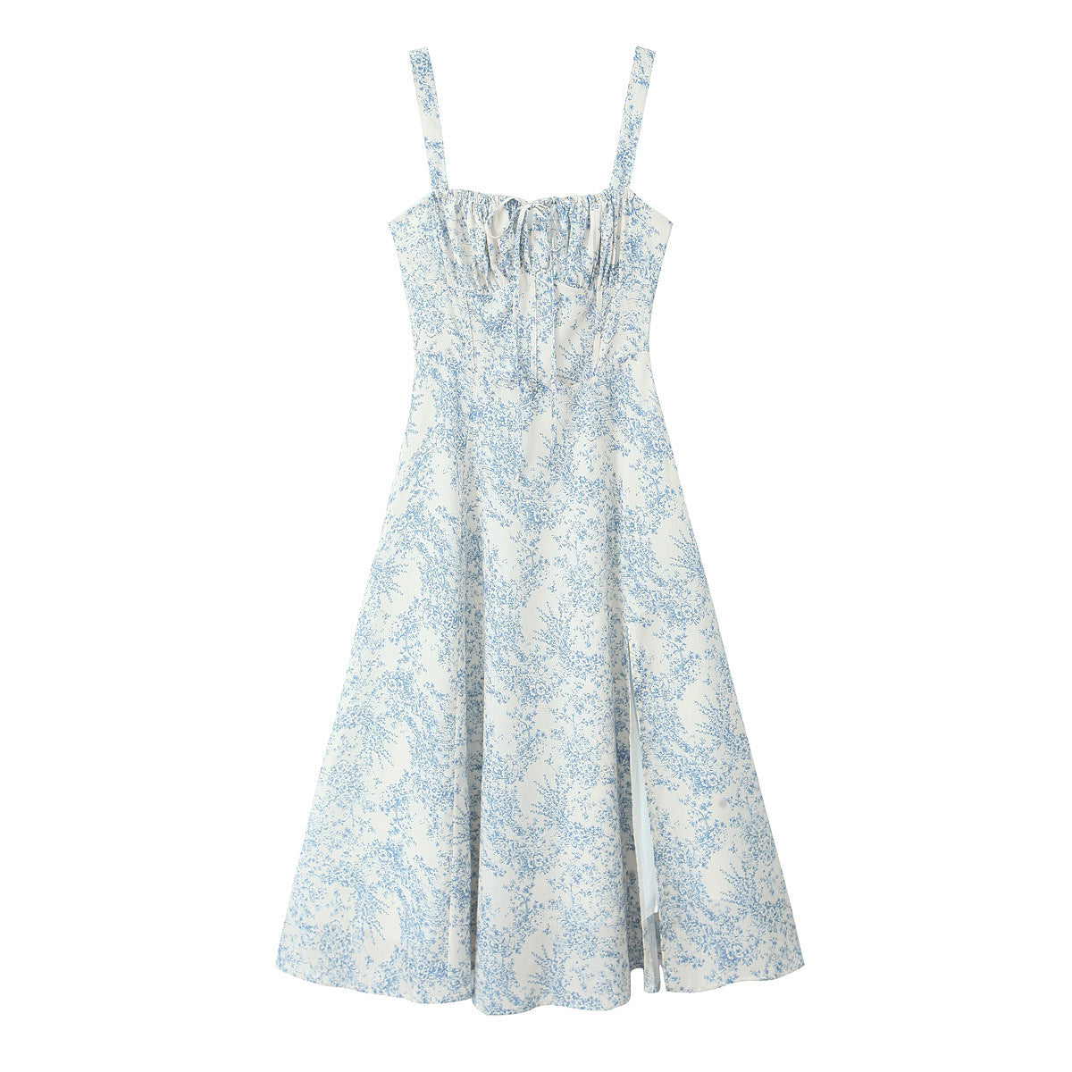 Französisches Vintage-Kleid mit eckigem Ausschnitt – Bild 6 | LuxeStyle
