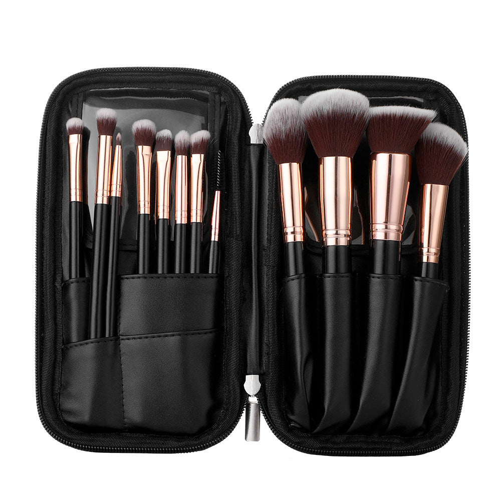 12-teiliges Make-up Pinselset mit Etui – Bild 2 | LuxeStyle