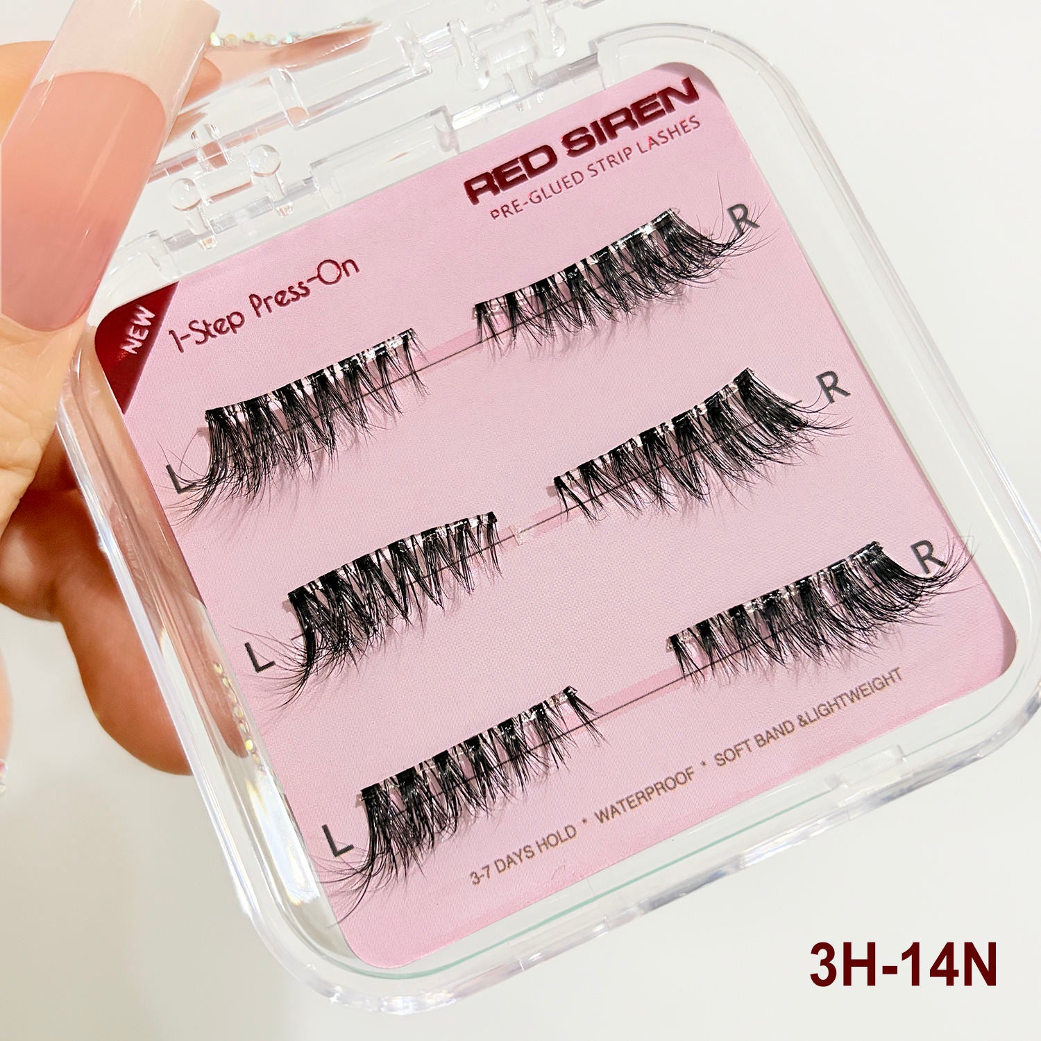 3 Paar unsichtbare künstliche Wimpern