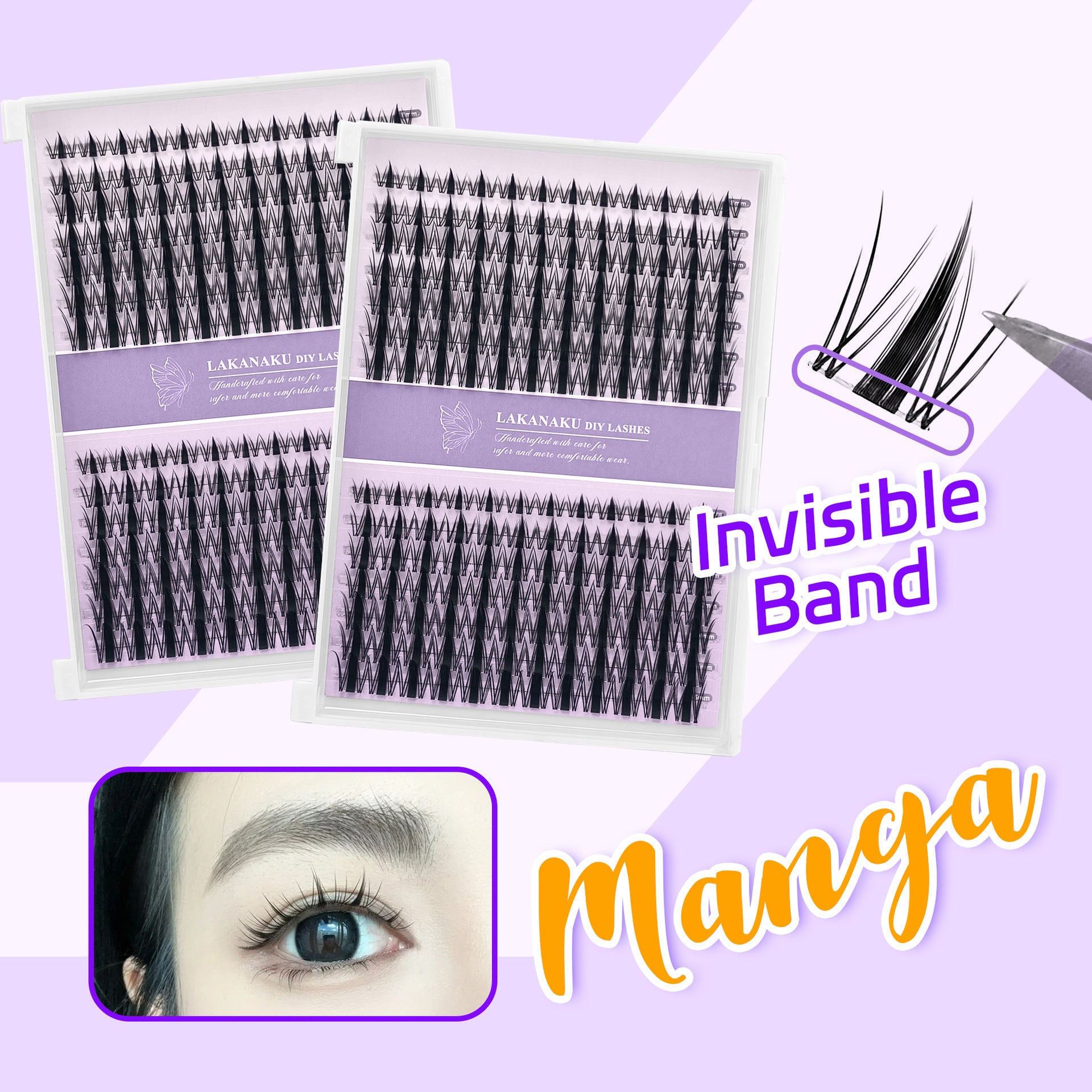 Falsche Wimpern im Naturlook