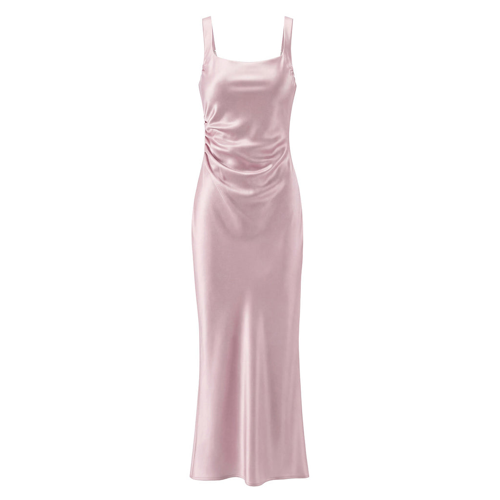 Elegantes langes Kleid mit Spaghettiträgern – Bild 10 | LuxeStyle