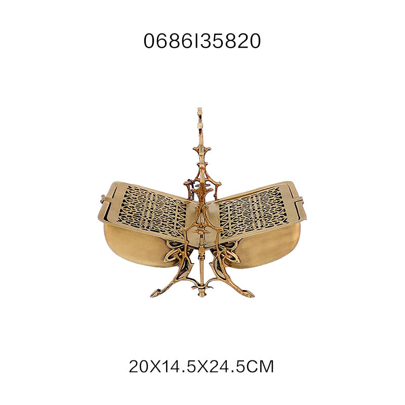 Dekoratives Messing-Tablett aus Indien – Bild 10 | LuxeStyle