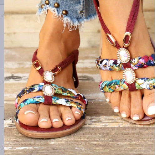 Flache Outdoor‑Sandalen mit Rundkopf – Plus Size – Bild 6 | LuxeStyle