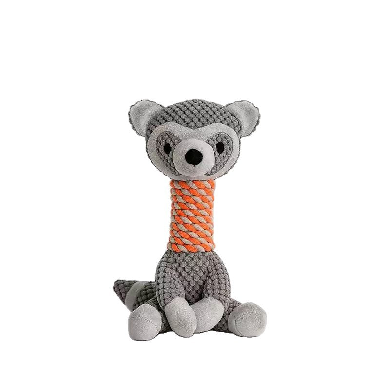 Giraffe & Waschbär Baumwollseil-Spielzeug