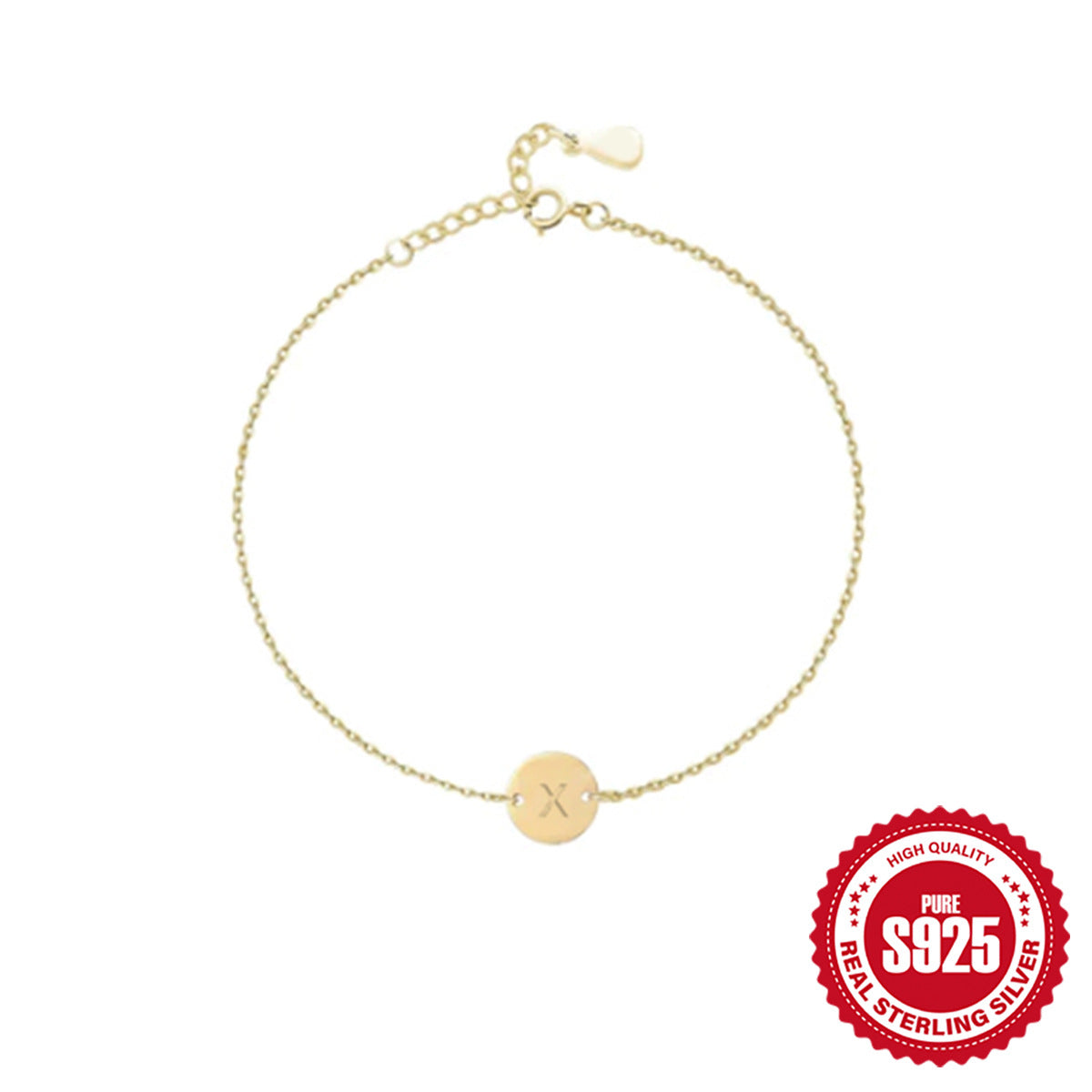 Minimalistisches Armband mit Buchstaben-Gravur – Bild 7 | LuxeStyle