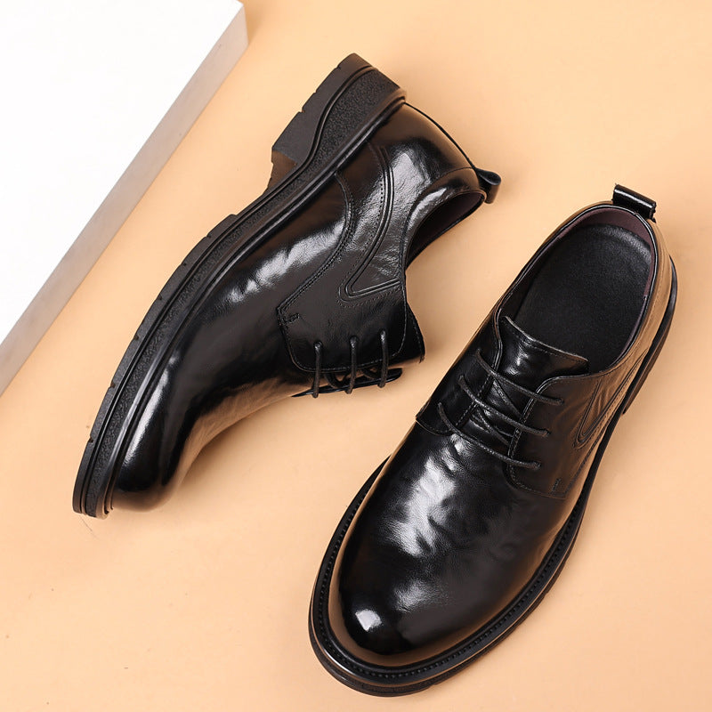 Herren Leder Business-Schuhe mit Schnürung