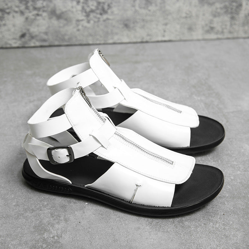 Casual Sandalen mit Reissverschluss in Übergrössen | LuxeStyle