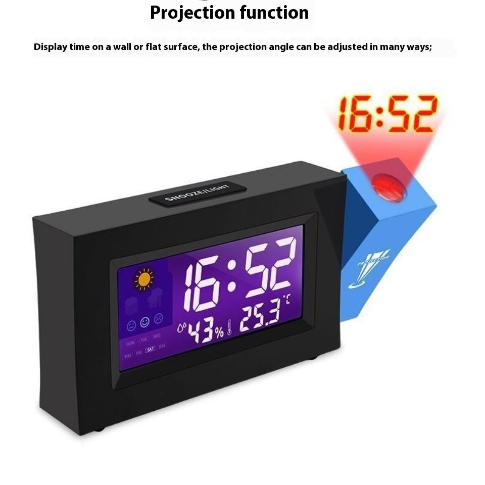 Wetterstation mit Farbdisplay und Projektion
