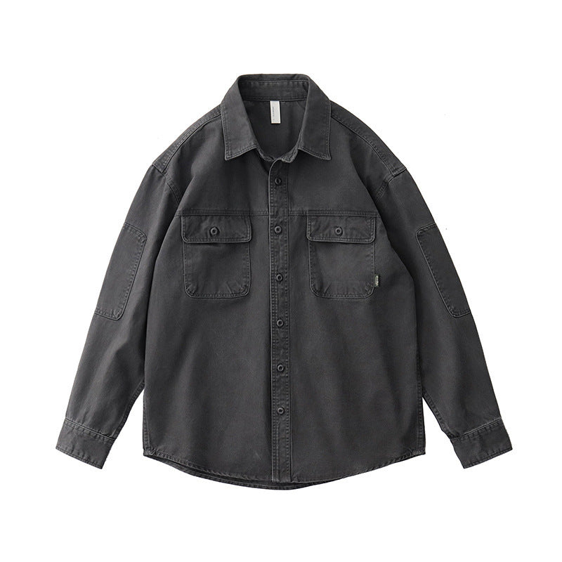 Retro Workwear Langarmhemd für Herren – Bild 6 | LuxeStyle