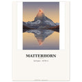 Schweiz-Poster «Matterhorn» · Sonnenuntergang-Kunstdruck