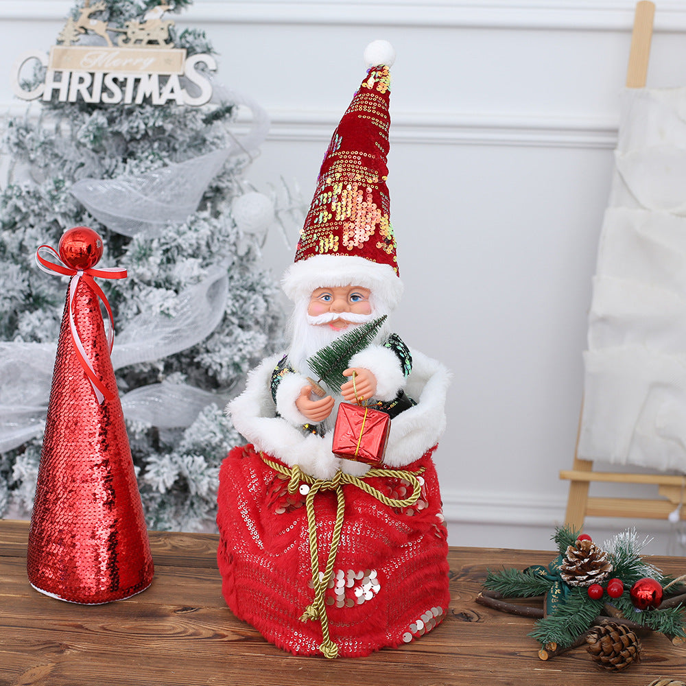 Tanzender Weihnachtsmann-Globus aus Plastik – Bild 2 | LuxeStyle