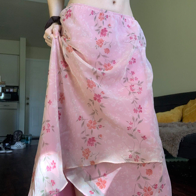 Midi-Kleid mit floralem Print