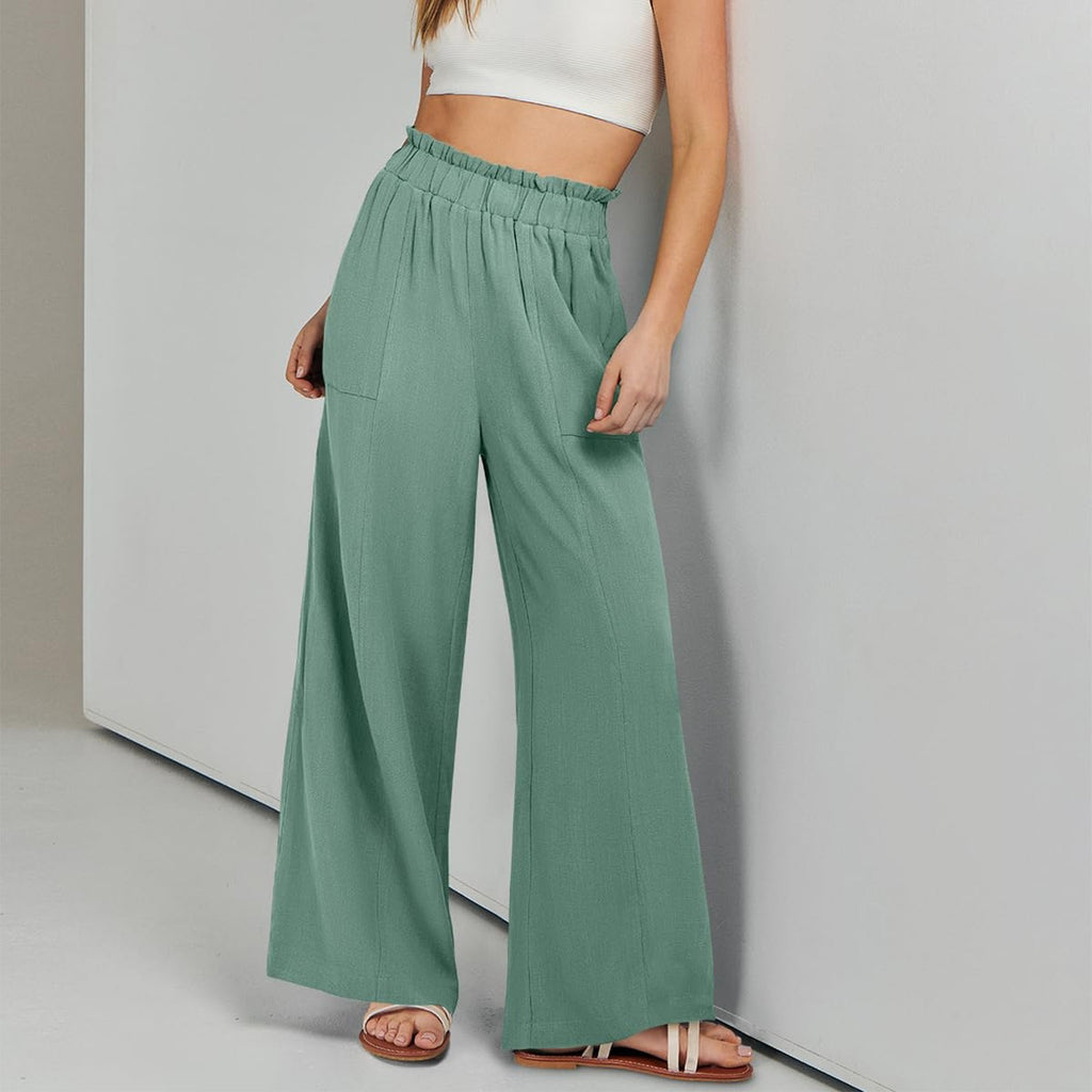 High-Waist-Hose «Lina» · Wide-Leg & fliessend (Damen, S–2XL)