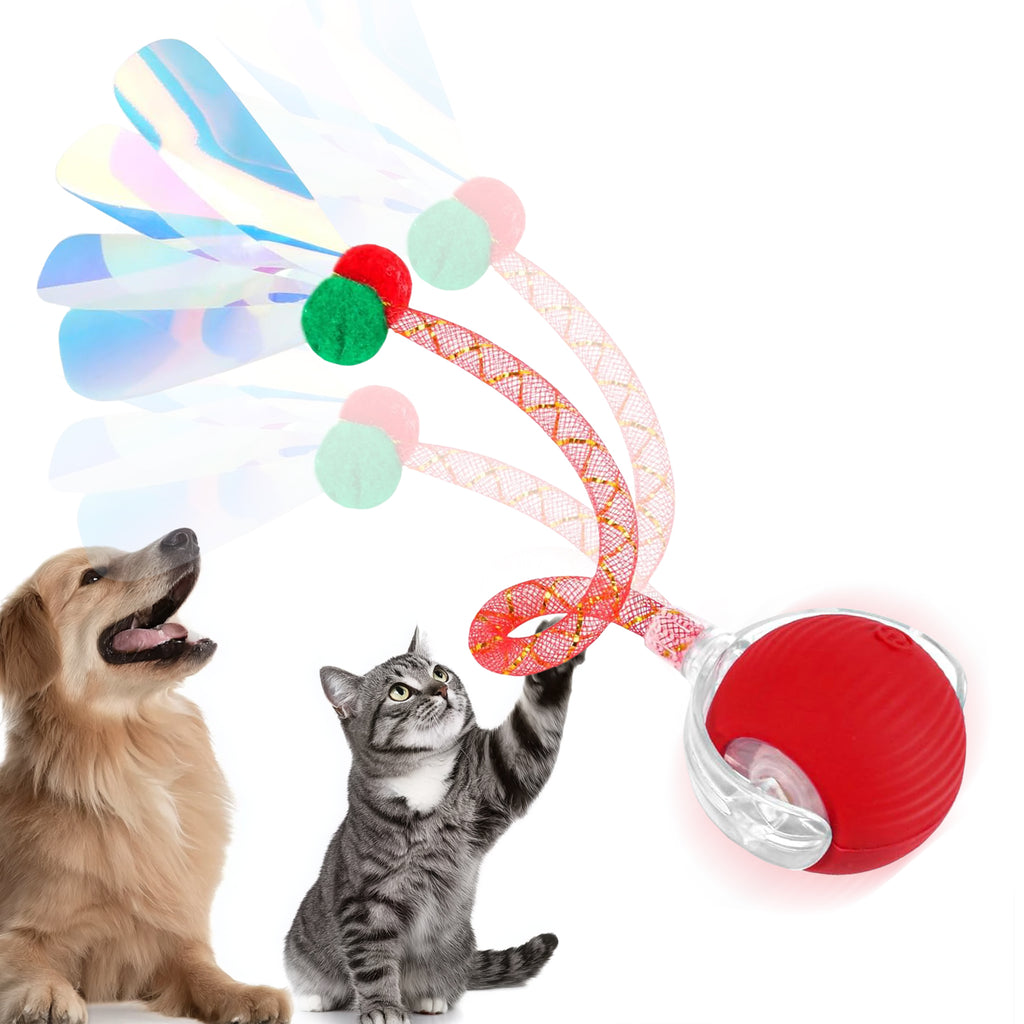 Interaktiver Spielball mit Netzschwanz für Haustiere