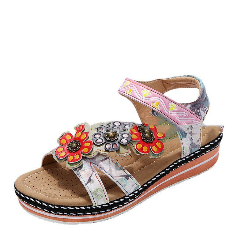 Sandalen mit Blumen & Plateau – Bild 3 | LuxeStyle