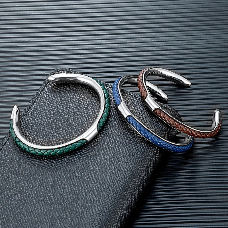 Geflochtenes Armband aus Edelstahl – Bild 10 | LuxeStyle