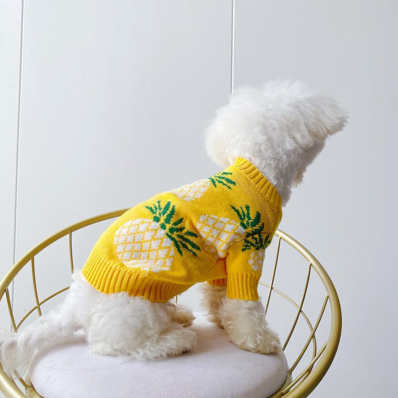 Haustierkleidung mit Ananas-Print – Bild 4 | LuxeStyle