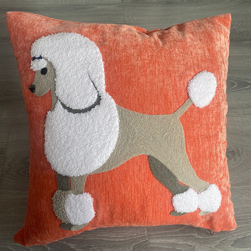 Besticktes Kissen American Dog