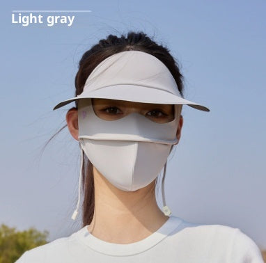 UV-Schutz Facekini mit breiter Krempe
