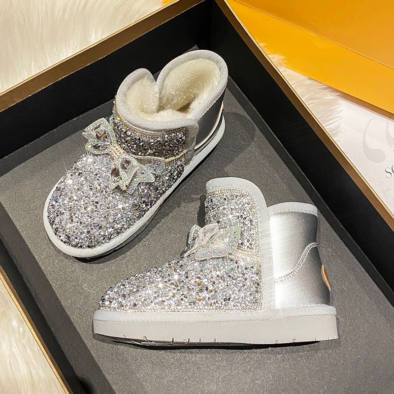 Glitzer-Winterschuhe für Kinder | LuxeStyle