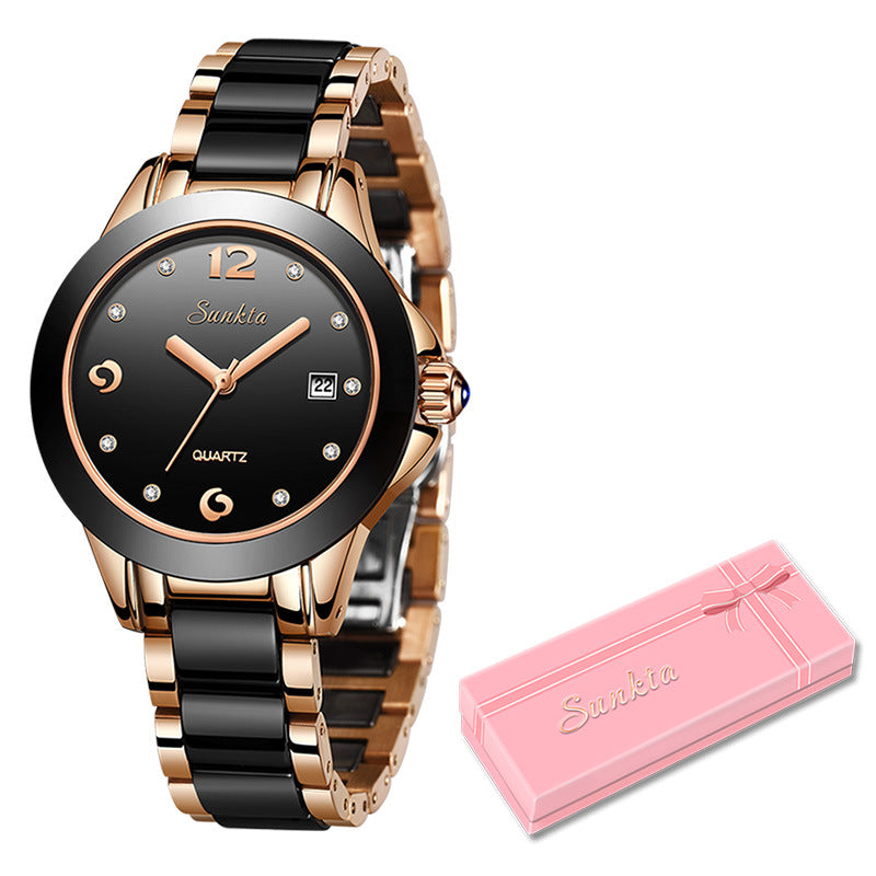 Elegante Damenuhr in Roségold – Bild 2 | LuxeStyle