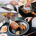 Burger-Smasher Grill-Helfer-Set Edelstahl