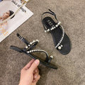 Römer Sandalen mit Strass & Perlen