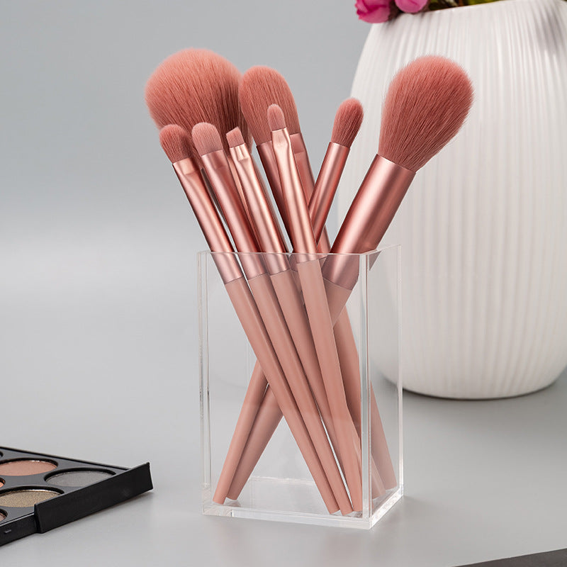 Make-up Pinsel-Set, 8 Stück, Kunststoffgriff – Bild 4 | LuxeStyle