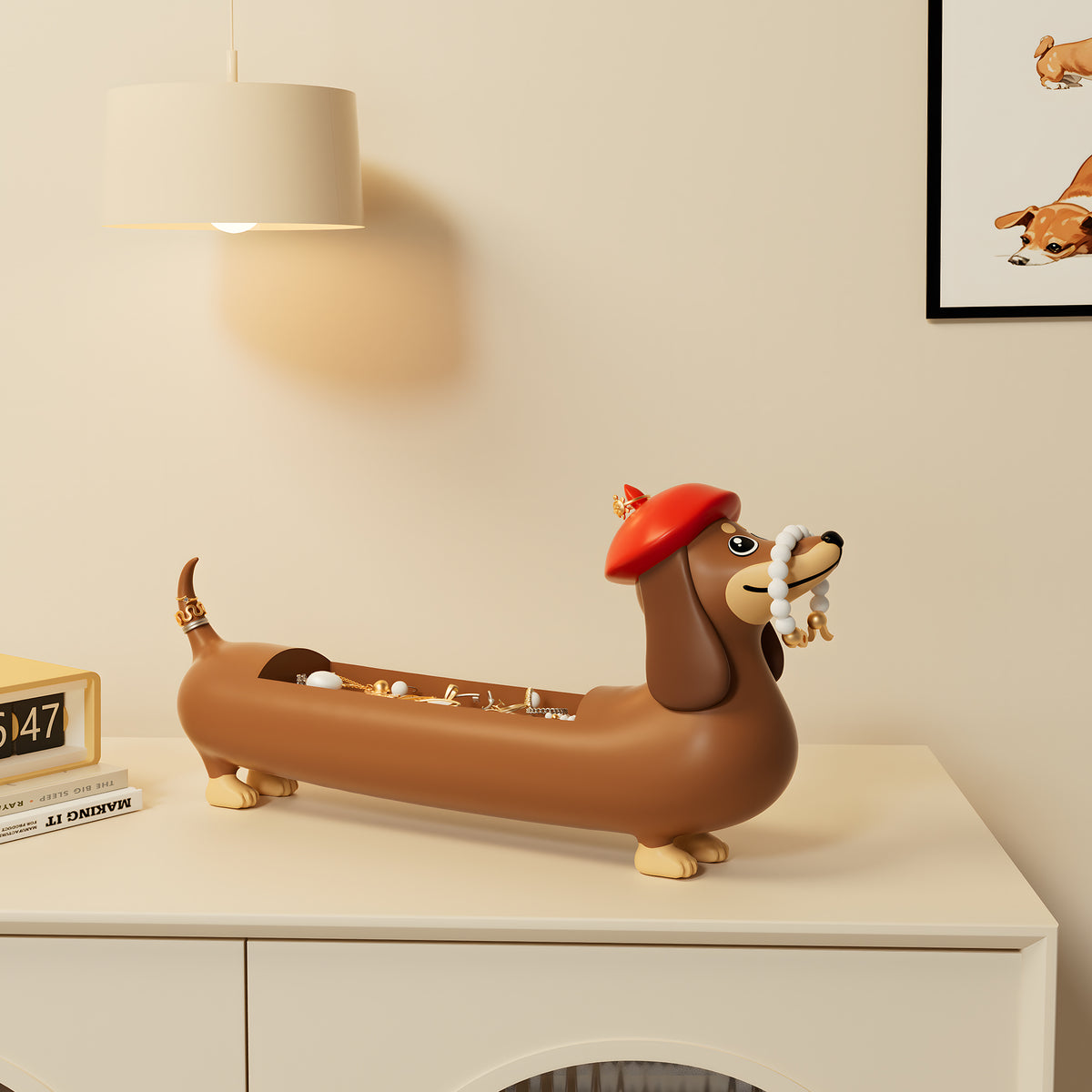 Dachshund Couchtisch-Aufbewahrungsbox – Bild 1 | LuxeStyle